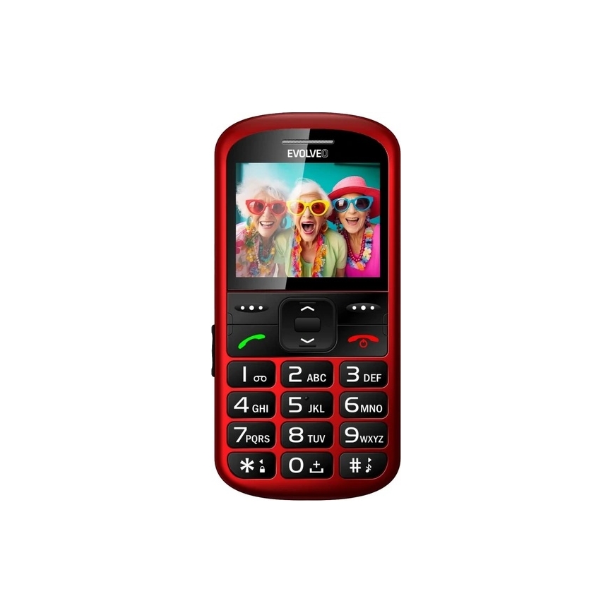 Evolveo - EasyPhone XS mobilni telefon za starije osobe crveni