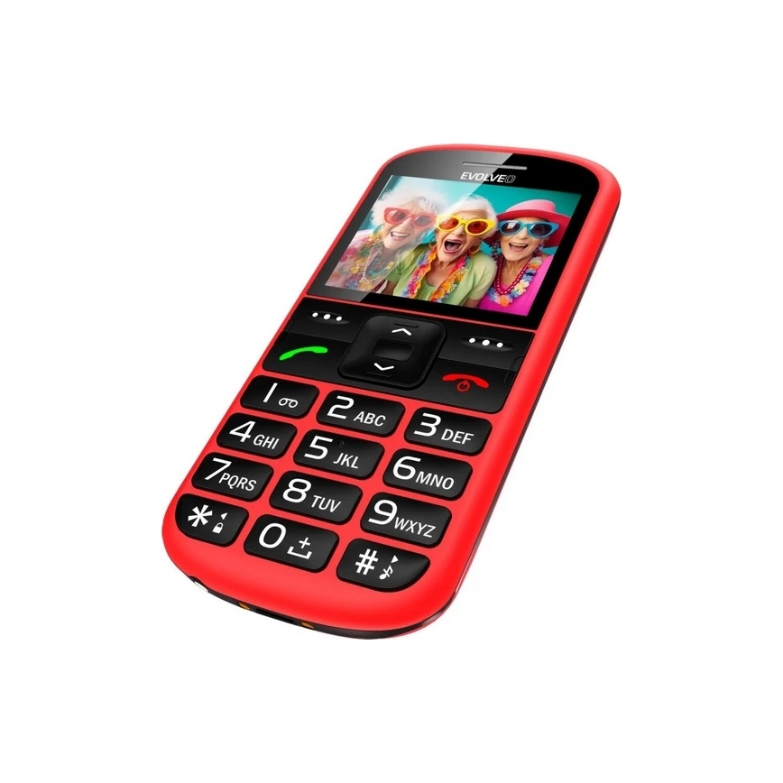 Evolveo - EasyPhone XS mobilni telefon za starije osobe crveni