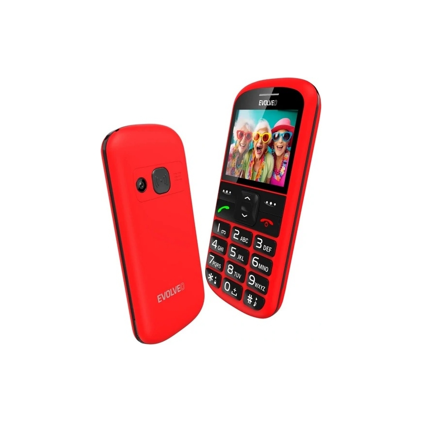 Evolveo - EasyPhone XS mobilni telefon za starije osobe crveni