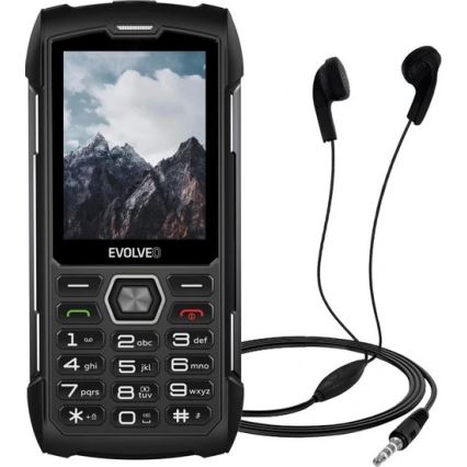 Evolveo - StrongPhone H1, vodootporan Dual SIM telefon crna/siva