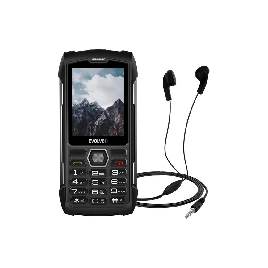 Evolveo - StrongPhone H1, vodootporan Dual SIM telefon crna/siva