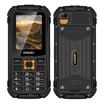 Evolveo - StrongPhone Q1, vodootporan Dual SIM telefon crna/narandžasta