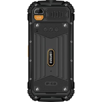 Evolveo - StrongPhone Q1 vodootporan Dual SIM telefon crna/narandžasta