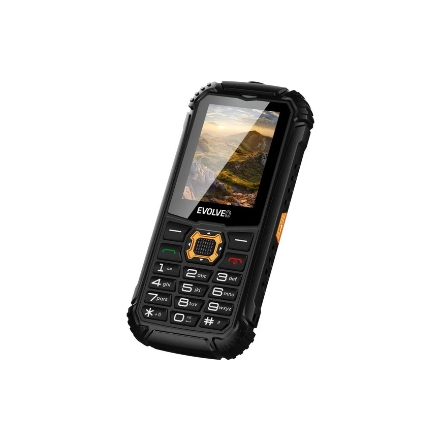 Evolveo - StrongPhone Q1 vodootporan Dual SIM telefon crna/narandžasta