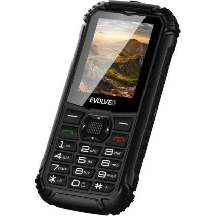Evolveo - StrongPhone Q1, vodootporan Dual SIM telefon, crne boje