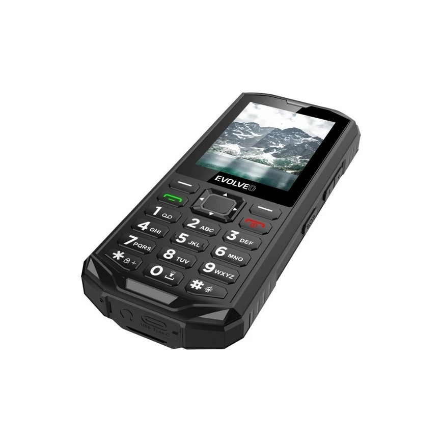 Evolveo - StrongPhone X5, vodootporan Dual SIM telefon crna/siva