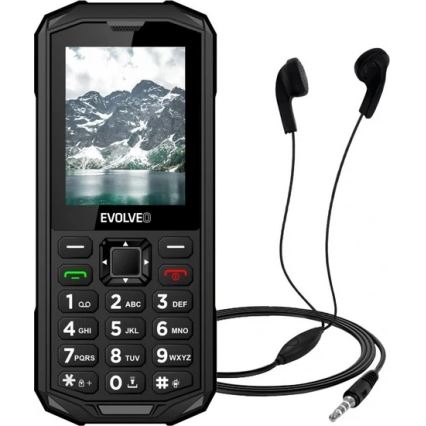 Evolveo - StrongPhone X5, vodootporan Dual SIM telefon crna/siva