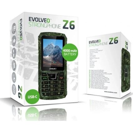 Evolveo - StrongPhone Z6 vodootporan Dual SIM telefon lovačka kamuflaža