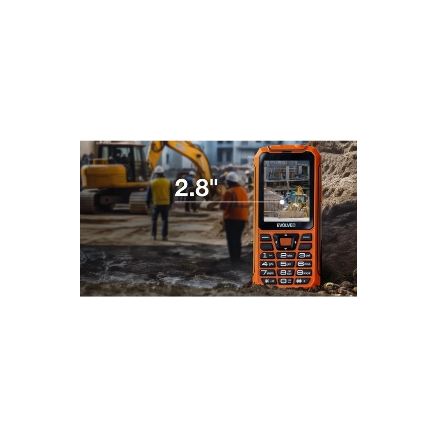 Evolveo - StrongPhone Z6 vodootporan Dual SIM telefon narandžaste boje