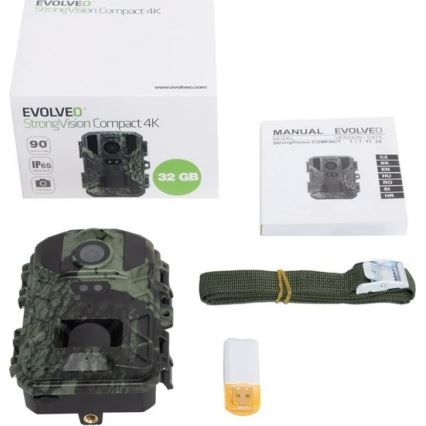 Evolveo - StrongVision Compact 4K fotopasca/kamera za ubrzano snimanje 32GB