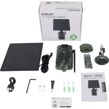 Evolveo - StrongVision Solar 4G, fotopast 4G sa aplikacijom i solarnim panelom