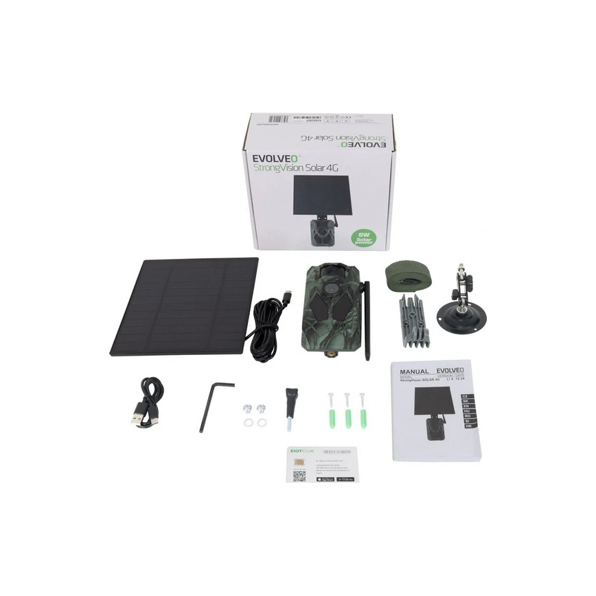 Evolveo - StrongVision Solar 4G, fotopast 4G sa aplikacijom i solarnim panelom