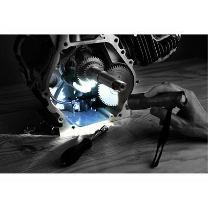 Extol - baterijska LED lampa, 3x AAA, IP54, antracitna