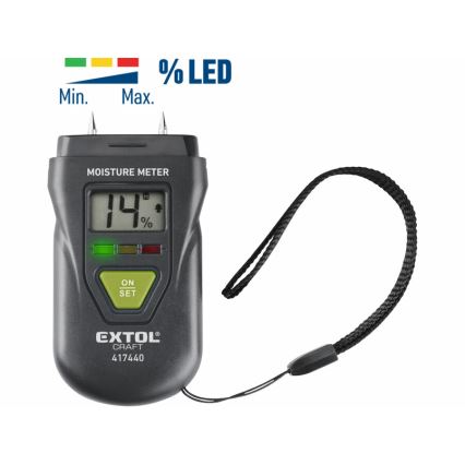 Extol - Higrometar sa LCD displejem 4xLR44