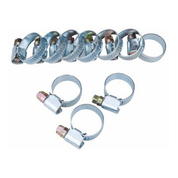 Extol - Komplet 10x spona za crevo 12-22 mm inox