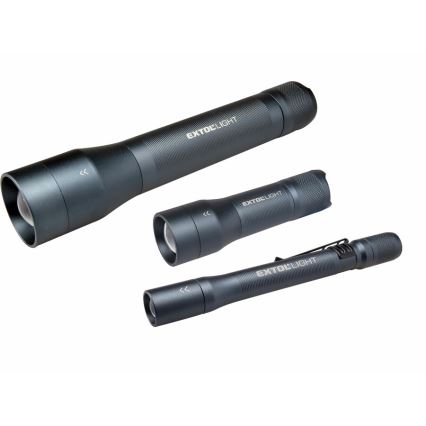 Extol - LED baterijska lampa LED/2xAAA IP54 antracit