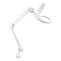 Extol - LED prigušiva stona lampa sa lupom LED/10W/230V bela