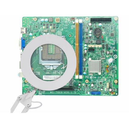 Extol - LED prigušiva stona lampa sa lupom LED/8W/5V 2900/4500/7500K bela