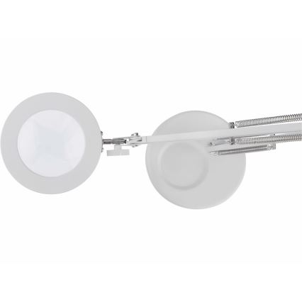 Extol - LED prigušiva stona lampa sa lupom LED/8W/5V 2900/4500/7500K bela