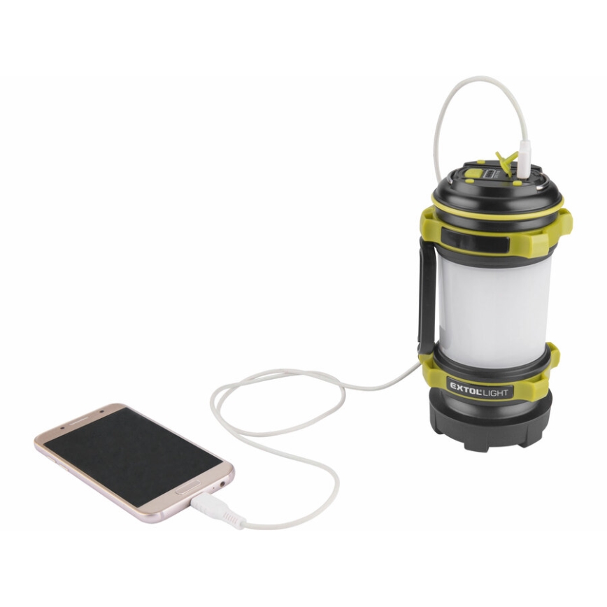 Extol - LED prigušiva svetiljka sa powerbankom LED/2600 mAh/3,7V IPX4