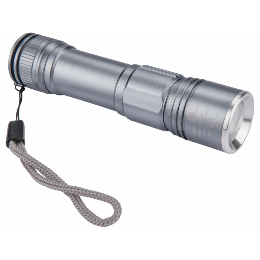 Extol - LED Punjiva baterijska lampa LED/2000 mAh/3,7V mat hrom