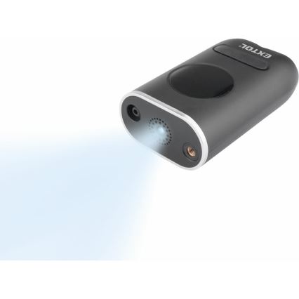 Extol Premium - Digitalni džepni kompresor 4000 mAh 7,4V crna