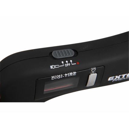 Extol Premium - Digitalni merač pritiska u pneumaticima sa LCD displejem i LED osvetljenjem 5u1 2xAAA