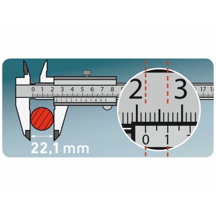 Extol Premium - Kovinsko pomično merilo 0-150 mm