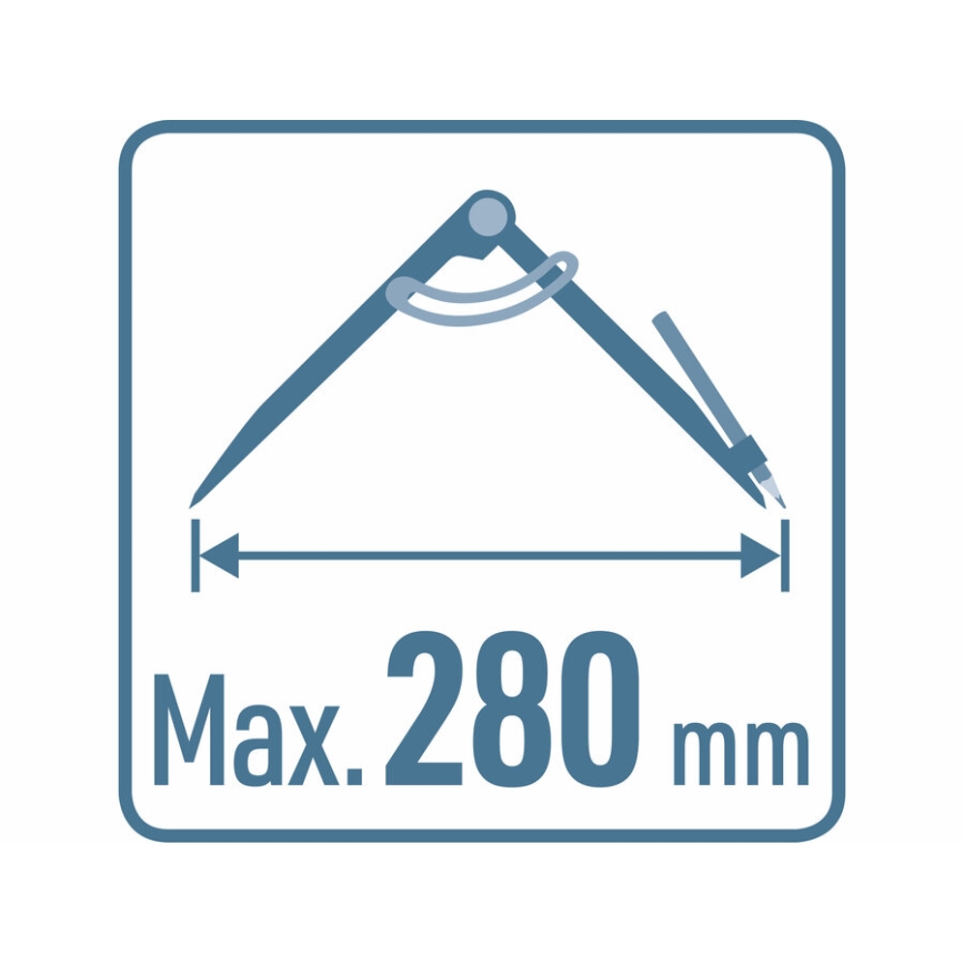 Extol Premium - kružidlo za označavanje/sa vrhom 0-280 mm
