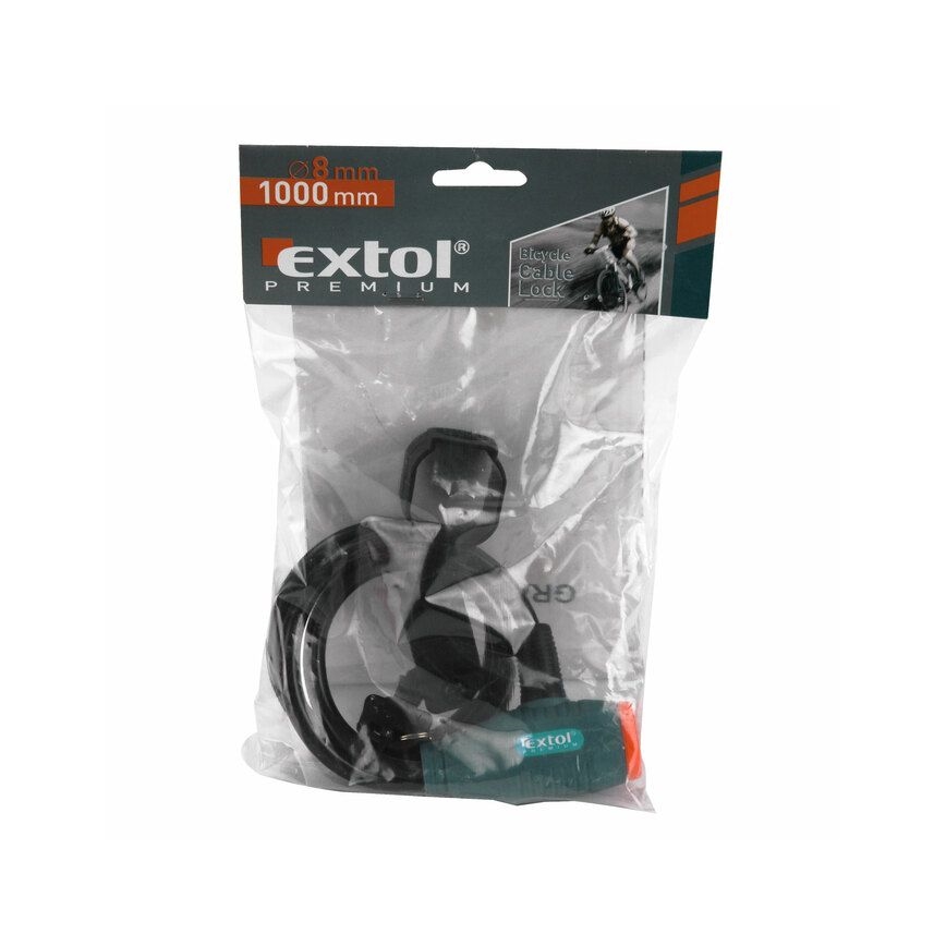 Extol Premium- Lokot za bicikl sa sajlom 8x1000 mm