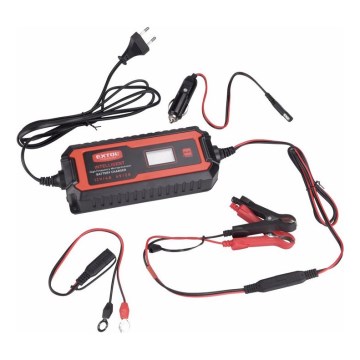 Extol Premium - Punjač akumulatora za automobil 9-stepeni 6/12 V 4 A IP65