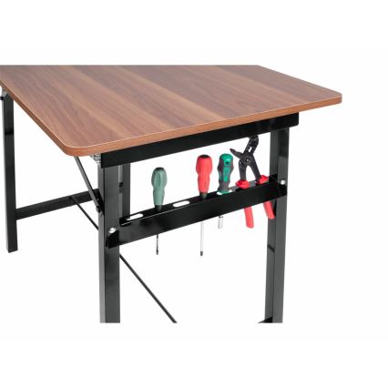 Extol - Sklopivi radni sto 100x60 cm braon/crna