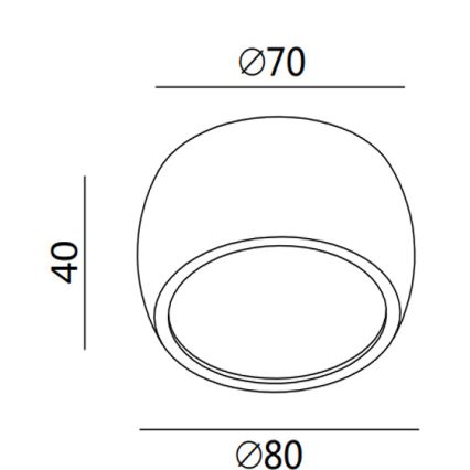Fabas 3428/71/102 - LED spot svetiljka VASTO LED/7W/230V
