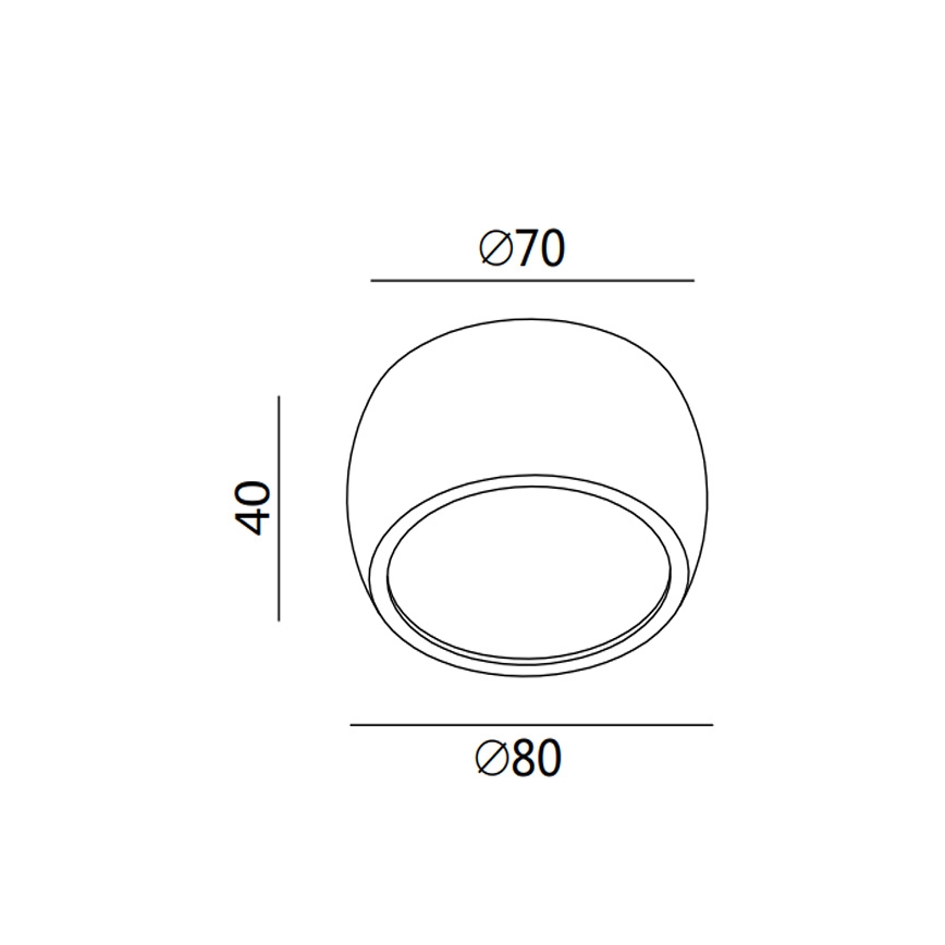 Fabas 3428/71/102 - LED spot svetiljka VASTO LED/7W/230V