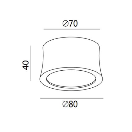 Fabas 3440/71/102 - LED spot svetiljka PONZA LED/7W/230V