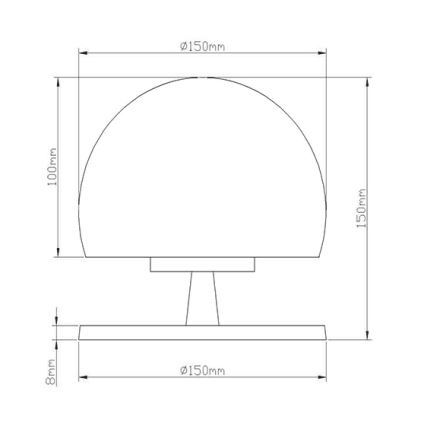 Fabas 3570-30-138 - LED prigušiva stona lampa MORGANA 1XG9/3W/230V