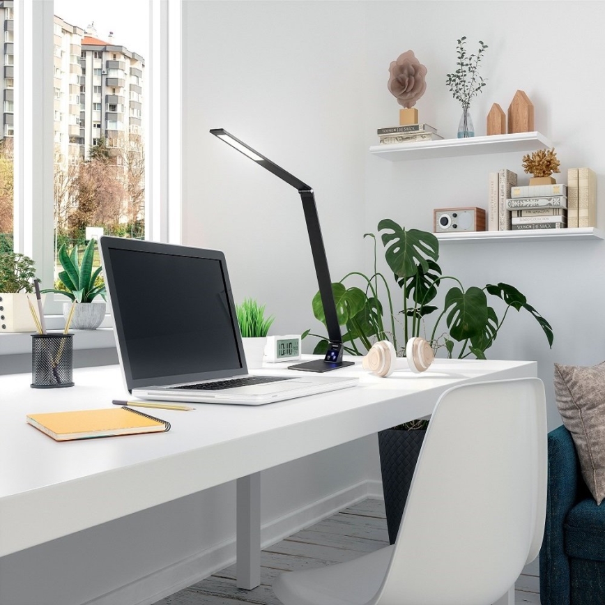 Fabas Luce 3265-30-101 - prigušiva LED stona lampa WASP LED/12W/230V 3000/4000/5000K crna