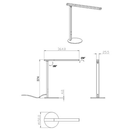 Fabas Luce 3550-30-102 - LED prigušiva stona lampa IDEAL LED/10W/230V 3000-6000K bela