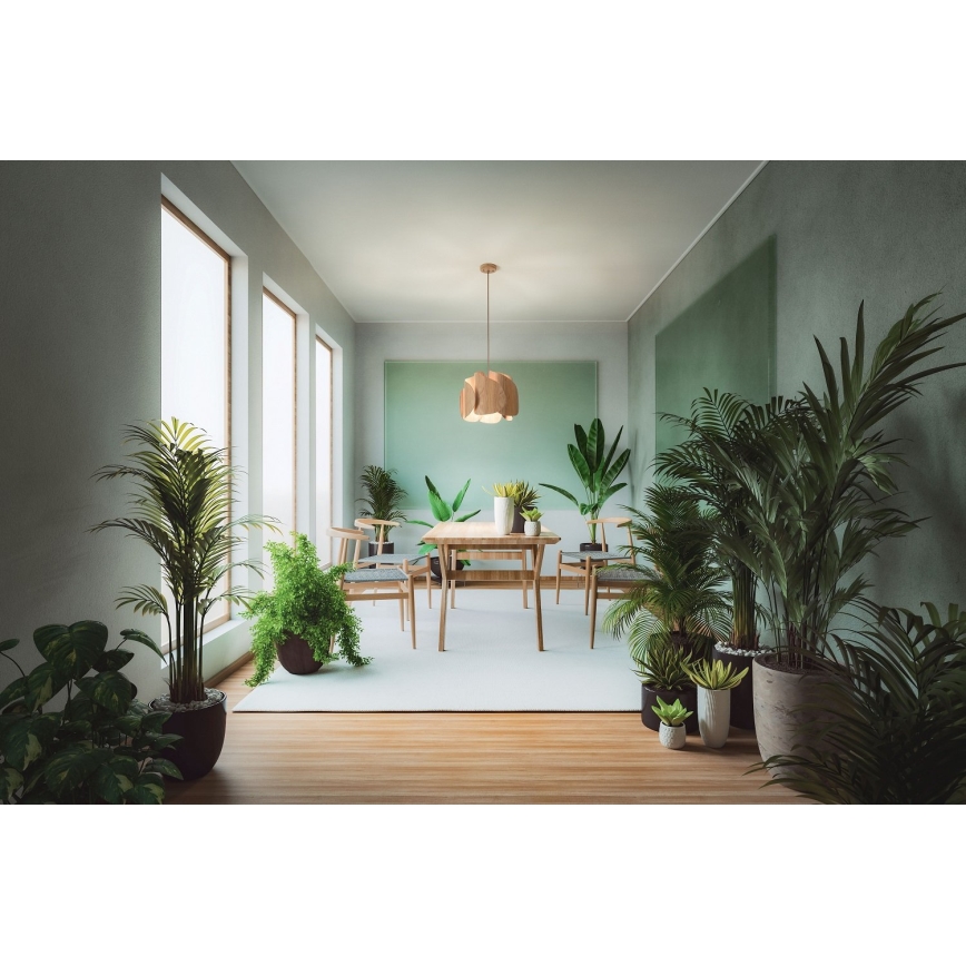 Fabas Luce 3672-40-132 - Viseći luster na sajli PEVERO 1xE27/40W/230V drvo