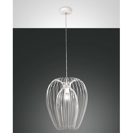 Fabas Luce 3677-45-102 - Luster na sajli CAMP 1xE27/40W/230V, bela