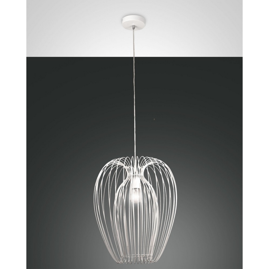 Fabas Luce 3677-45-102 - Luster na sajli CAMP 1xE27/40W/230V, bela