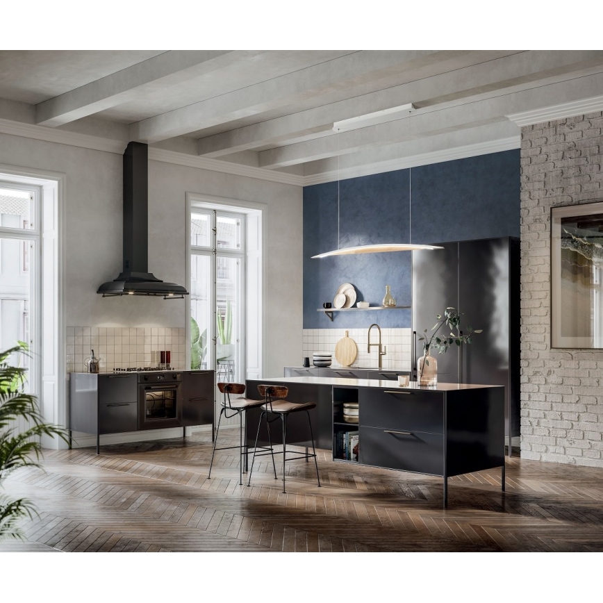 Fabas Luce 3697-40-102 - Viseći LED luster CORDOBA, prigušiva, LED/36W/230V, bela/drvo