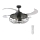 FANAWAY 212920 - LED plafonski ventilator INDUSTRI 3xE27/4W/230V crni prečnik 121 cm + daljinski upravljač