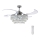 FANAWAY 212923 - LED plafonski ventilator VEIL 6xE14/4,5W/230V sjajni hrom, prečnik 121 cm + daljinski upravljač