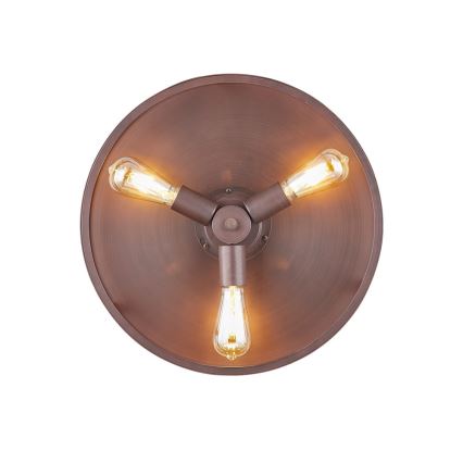 FANAWAY 212925 - LED plafonski ventilator CLASSIC 3xE27/4W/230V, braon, prečnik 121 cm + daljinski upravljač
