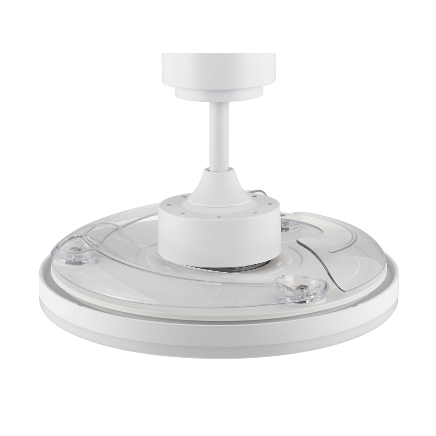 FANAWAY 21612949 - LED prigušiva stropni ventilator STROLL LED/30W/230V 2700/3500/5000K prečnik 106 cm bela/prozirna + daljinski upravljač