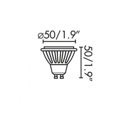 Faro 17316 - LED sijalica GU10/8W/230V 2700K