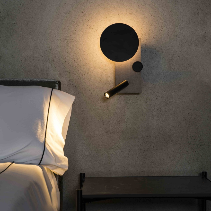 FARO 20065 - LED prigušiva zidna lampica KLEE LED/10W/230V + LED/3W desna