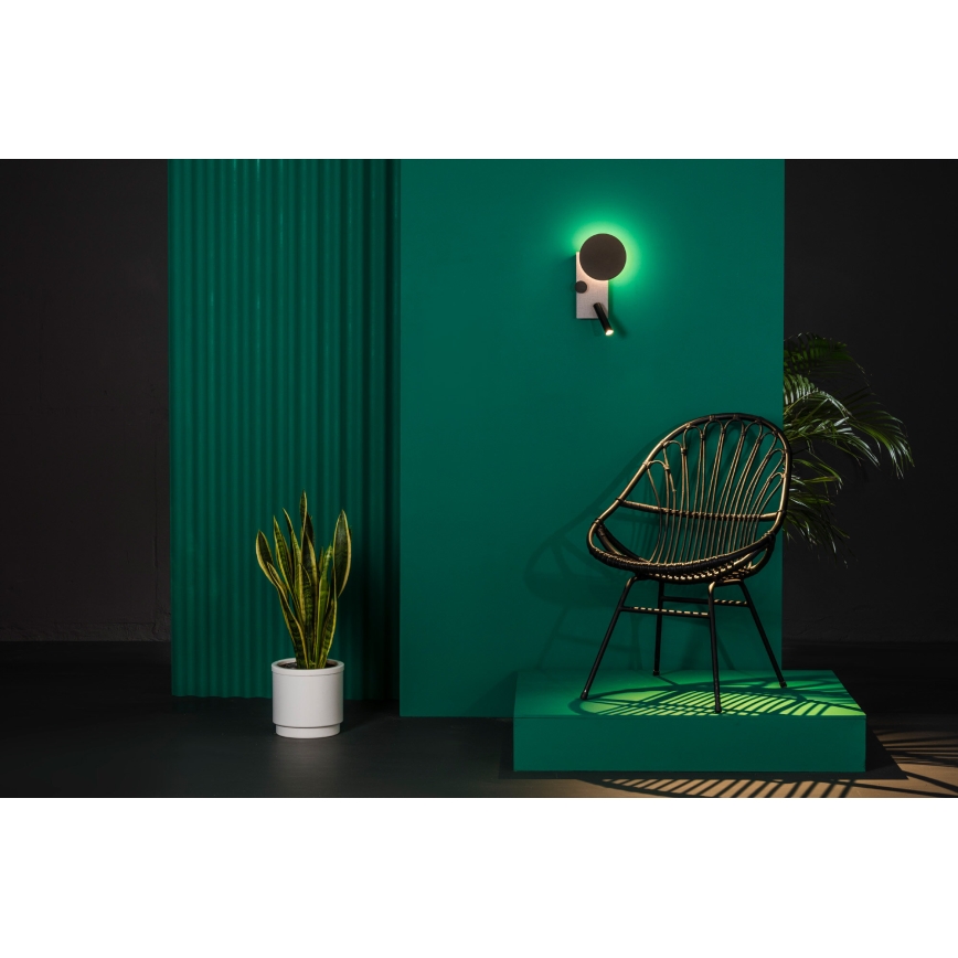FARO 20066 - LED prigušiva zidna svetiljka KLEE LED/10W/230V + LED/3W leva