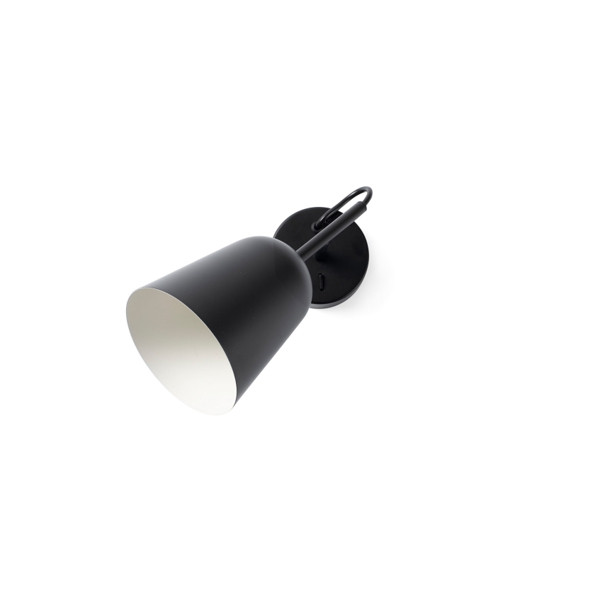FARO 28257 - Zidna lampa STUDIO 1xE14/8W/230V crna